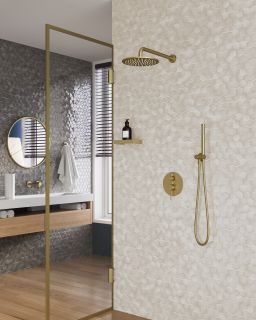 Душевой комплект Timo Saona SX-2369/17SM золото матовое